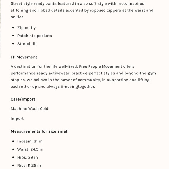 Free People Off Piste Flare Pants Small Black NWT - Picture 2 of 6